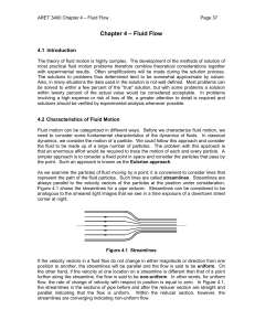 ARET 3400 Chapter 4 – Fluid Flow