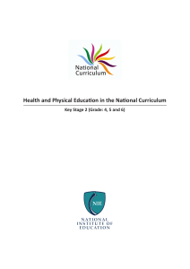 Health and Physical Education Syllabus Key Stage 2