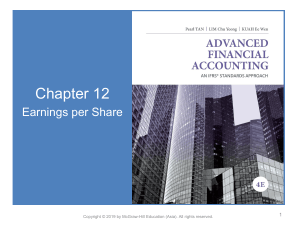 Advaned financial accounting chapter 12