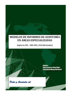 MODELOS DE INFORMES DE AUDITORÍA