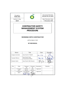 Contractor Safety Management System Guideline d 090027e5800ab165