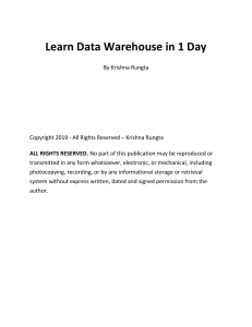 data warehousing preview