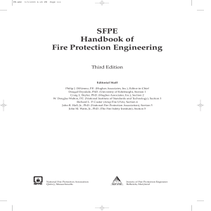 SFPE handbook of Fire Protection Engineering