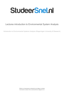 lectures-introduction-to-environmental-system-analysis
