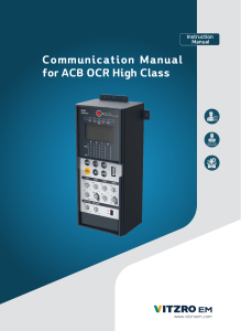 EM ACB OCR High Class Communication Manual EN 22.08