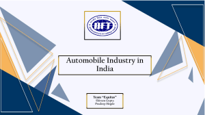 Automobile Industry in India