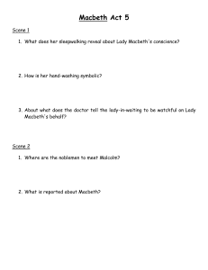 Macbeth Act 5 Questions