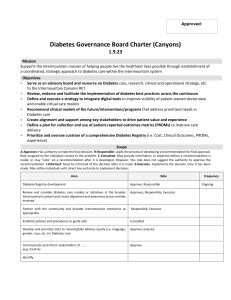 Diabetes Board Charter draft