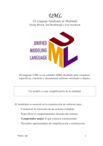 UML El Lenguaje Unificado de Modelado