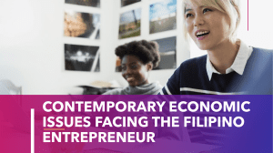 1stQtrWeek5(1S&2S)-Contemporary Economic Issues Facing the Filipino Entrepreneur