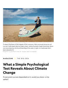 What a Simple Psychological Test Reveals About Climate Change