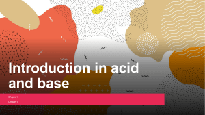 introduction in acid and base
