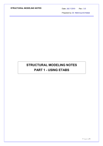 STRUCTURAL MODELING NOTES - rev.3.5