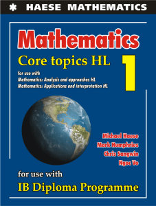Mathematics - Core Topics HL 1