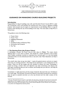 Property Dept - Managing Large Church Building Projects
