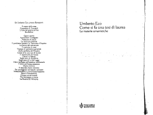 VA1634 Umberto Eco Come si fa una tesi di laurea