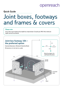 Quick guide Joint boxes footways frames and covers Jun 21