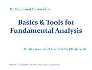 Discussion-Fundamental Analysis