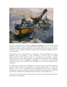 Análisis de Carguío y Transporte en Minería