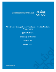 Abu Dhabi Occupational Safety and Health System - OSHAD Framework