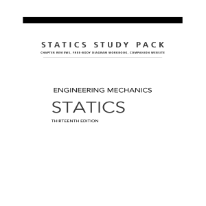 STATICS STUDY PACK-Hibbeler