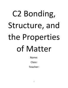 c2 bonding booklet separate science