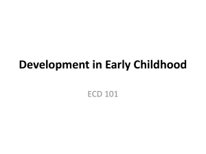 Development in early childhood