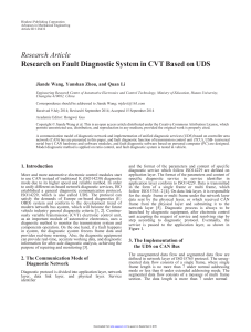 Research on Fault Diagnostic System in CVT 