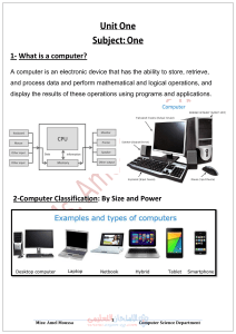 Computer Basics: Hardware, Software, and Operating Systems