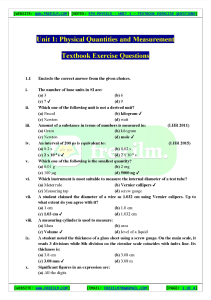 9th Phy Ch 1 Exercise