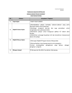 Panduan Analisis Keperluan Projek Khidmat Masyarakat