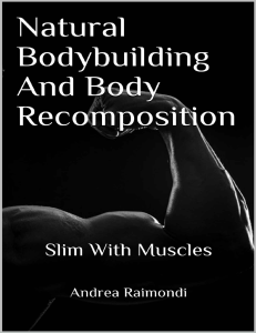 Natural Bodybuilding And Body Recomposition  Slim With Muscles