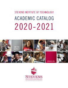 Stevens 2020-2021 Academic Catalog