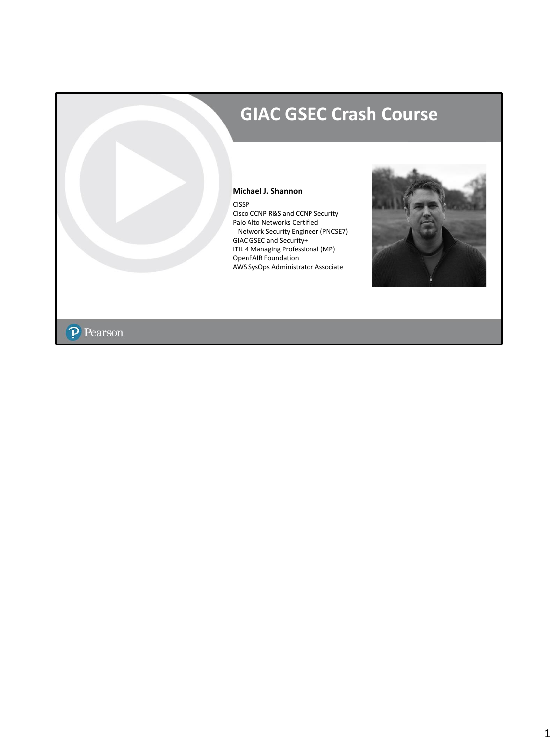 GSEC Crash Course