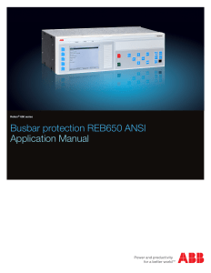 1MRK505276-UUS A en Application manual  Busbar protection REB650 1.2  ANSI