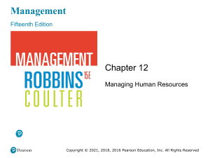 Human Managing Resources