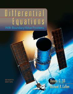 Differential Equations with Boundary Value Problems 7th Edition - Dennis G Zill (1)