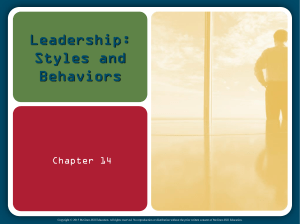 SPPTChap014 Leadership+styles+and+behaviours grp+9