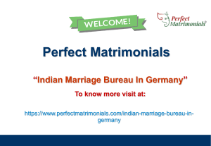 Indian Marriage Bureau In Germany