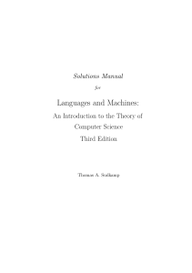 Languages and Machines, Thomas Sudkamp, 3rd edition