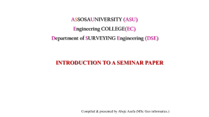 SEMINAR CHAPTER ONE PPT