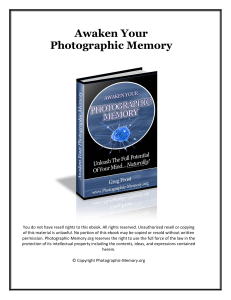 Awaken Your Photographic Memory ( PDFDrive )