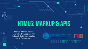 P01 - HTML5 Markup APIs