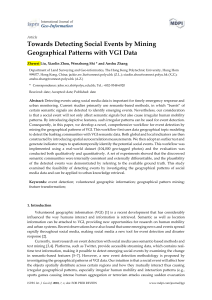 Towards Detecting Social Events by Mining Geographical Patterns with VGI Data