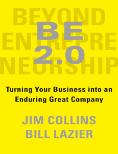 Beyond Entrepreneurship BE 2.0 Turning Your Business Into an Enduring Great Company (Jim Collins) (https   z-lib.org)