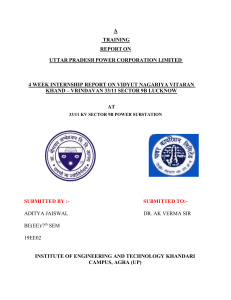 Aditya 33-11-kv-substation-training-report