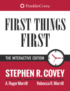 First-Things-First-Interactive-Edition- Stephen-R.-Covey -A.-Roger-Merrill-etc.