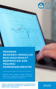 PEDOMAN BEASISWA UNGGULAN BAGI MASYARAKAT BERPRESTASI DAN PEGAWAI KEMENDIKBUDRISTEK