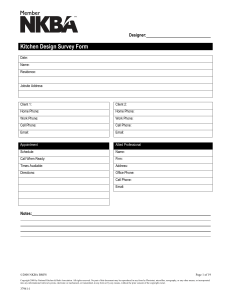 NKBA-Kitchen Design Survey Form