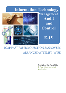 ICAP PAST PAPERS QUESTION and ANSWERS AR